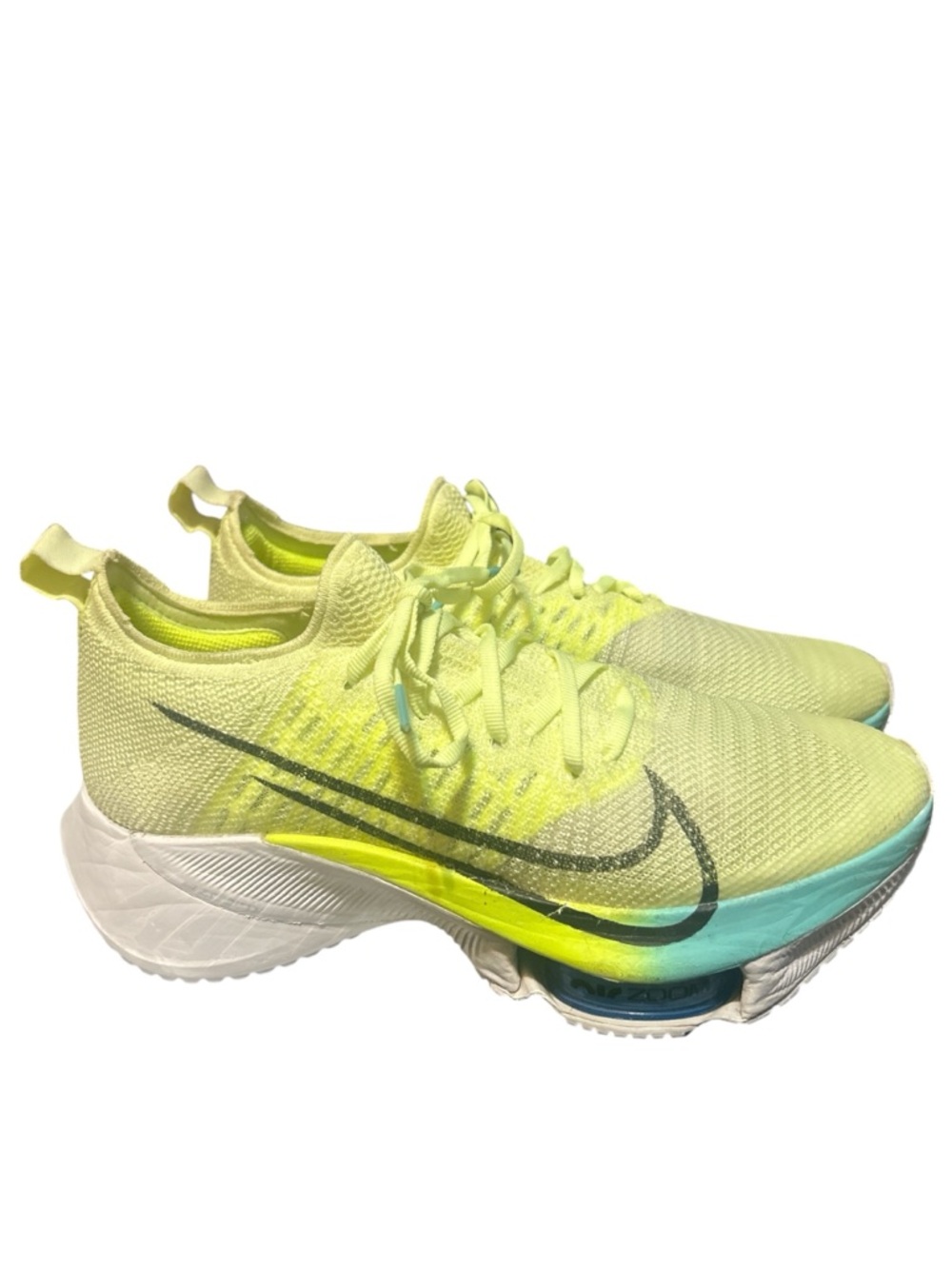 Nike Air Zoom Tempo Next% Flyknit Fast Pack / “Barely Volt" / Women’s Size 8 US